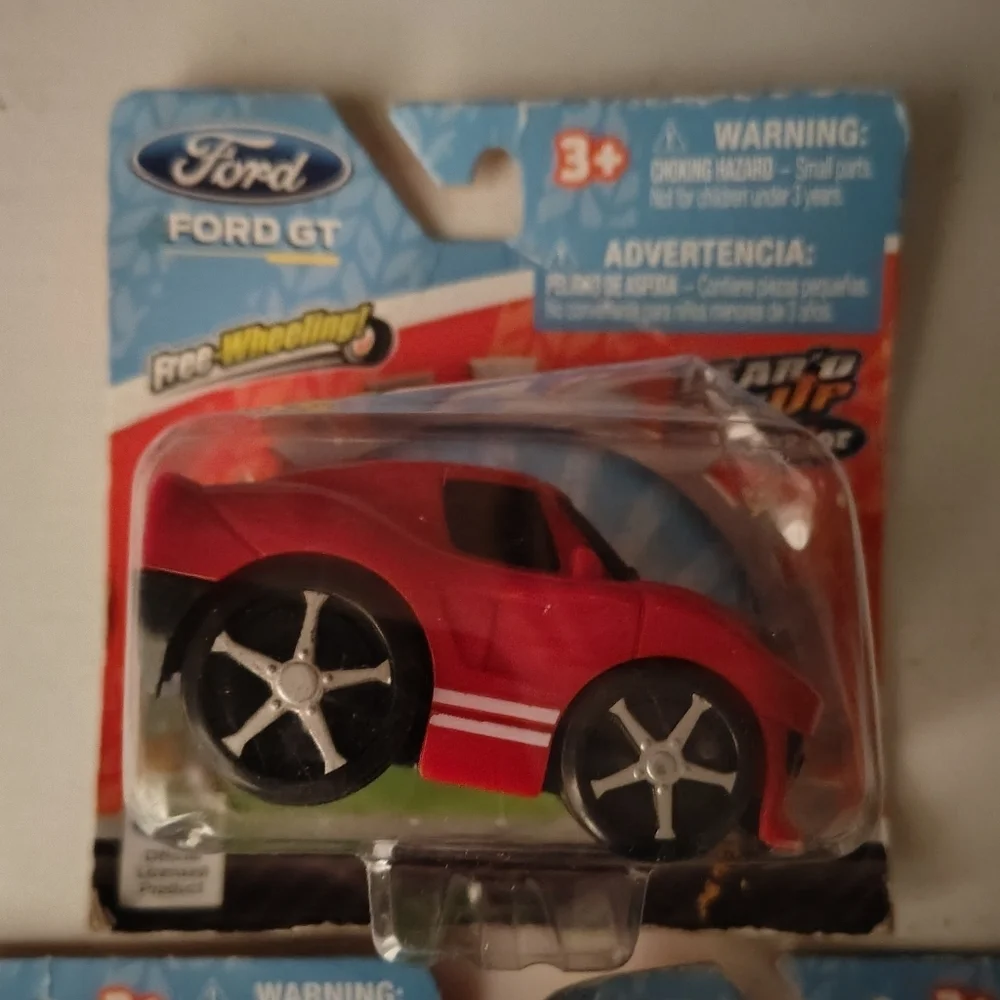 Ford Kids Toy Car Set - Red, Blue, Yellow